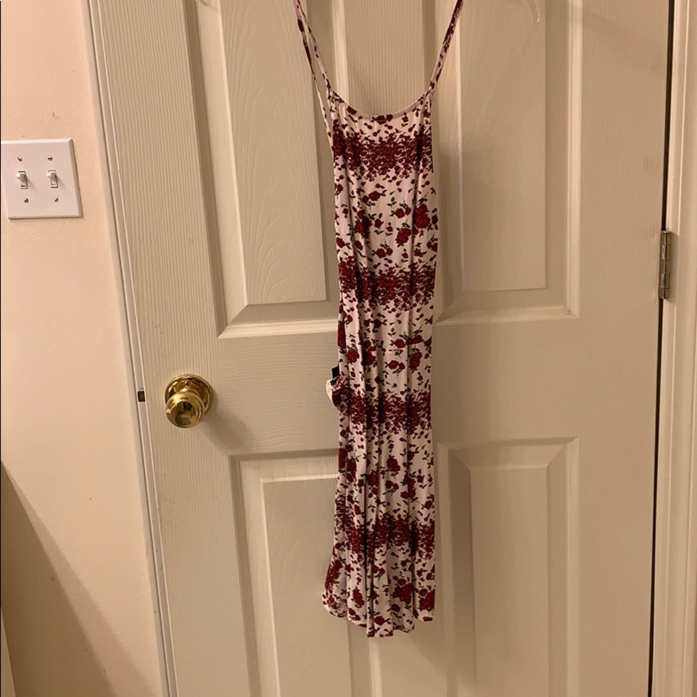 Rose printed dress